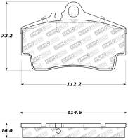 Stoptech - Stoptech 309.07380 StopTech Performance 97-04 Porsche Boxster / 00-08 Boxster S / 98-08 911 Rear Brake Pads - Image 4