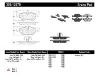 Stoptech - Stoptech 309.12670 StopTech Performance Brake Pads - Image 1
