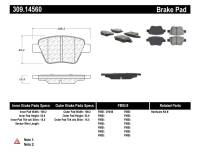 Stoptech - Stoptech 309.14560 StopTech Performance Volkswagen Rear Brake Pads - Image 1
