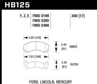 Hawk Performance - Hawk Performance kHB125F.650 Hawk HPS Street Brake Pads - Image 2