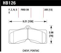 Hawk Performance - Hawk Performance kHB126F.505 Hawk HPS Street Brake Pads - Image 2