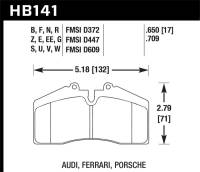 Hawk Performance - Hawk Performance kHB141D.650 Hawk Porsche 911/928/944/968 ER-1 Front Brake Pads - Image 1