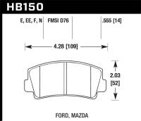 Hawk Performance - Hawk Performance kHB150F.555 Hawk HPS Street Brake Pads - Image 2