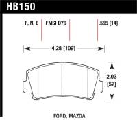Hawk Performance - Hawk Performance kHB150F.555 Hawk HPS Street Brake Pads - Image 3