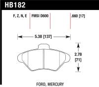 Hawk Performance - Hawk Performance kHB182N.660 Hawk HP+ Street Brake Pads - Image 3