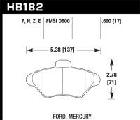 Hawk Performance - Hawk Performance kHB182N.660 Hawk HP+ Street Brake Pads - Image 4