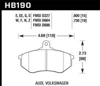 Hawk Performance - Hawk Performance kHB190N.600 Hawk HP+ Street Brake Pads - Image 2