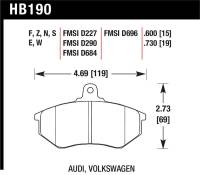 Hawk Performance - Hawk Performance kHB190N.600 Hawk HP+ Street Brake Pads - Image 3