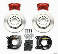 Wilwood - Wilwood 140-9315-R Wilwood Forged Dynalite P/S Park Brake Kit Red 12 Bolt 2.75in offset Staggered Shock - Image 1