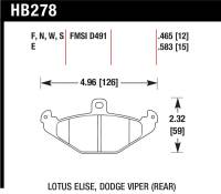 Hawk Performance - Hawk Performance kHB278F.465 Hawk HPS Street Brake Pads - Image 4