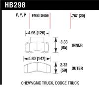 Hawk Performance - Hawk Performance kHB298F.787 Hawk HPS Street Brake Pads - Image 4