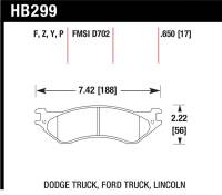 Hawk Performance - Hawk Performance kHB299F.650 Hawk HPS Street Brake Pads - Image 3