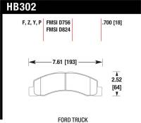 Hawk Performance - Hawk Performance kHB302Y.700 Hawk LTS Street Brake Pads - Image 4