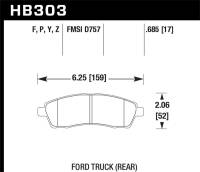 Hawk Performance - Hawk Performance kHB303F.685 Hawk HPS Street Brake Pads - Image 3