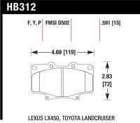 Hawk Performance - Hawk Performance kHB312P.591 Hawk Super Duty Street Brake Pads - Image 3