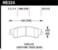 Hawk Performance - Hawk Performance kHB324P.673 Hawk Super Duty Street Brake Pads - Image 5
