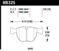 Hawk Performance - Hawk Performance kHB325F.720 Hawk HPS Street Brake Pads - Image 3