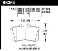 Hawk Performance - Hawk Performance kHB364N.642 Hawk HP+ Street Brake Pads - Image 4