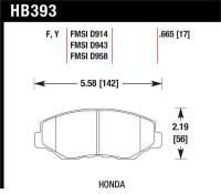 Hawk Performance - Hawk Performance kHB393F.665 Hawk Acura/Honda HPS Street Front Brake Pads - Image 4