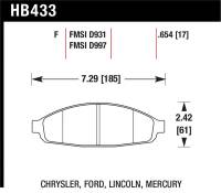 Hawk Performance - Hawk Performance kHB433F.654 Hawk HPS Street Brake Pads - Image 2