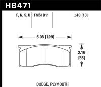 Hawk Performance - Hawk Performance kHB471F.510 Hawk HPS Street Brake Pads - Image 4