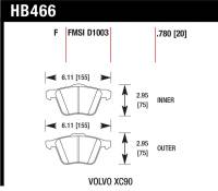 Hawk Performance - Hawk Performance kHB477Y.610 Hawk LTS Street Brake Pads - Image 5