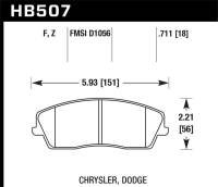 Hawk Performance - Hawk Performance kHB507B.711 Hawk HPS 5.0 Street Brake Pads - Image 1