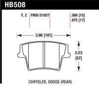 Hawk Performance - Hawk Performance kHB508F.586 Hawk HPS Street Brake Pads - Image 3