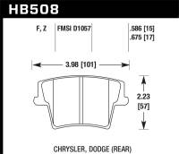 Hawk Performance - Hawk Performance kHB508F.586 Hawk HPS Street Brake Pads - Image 4