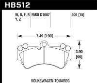 Hawk Performance - Hawk Performance kHB512F.605 Hawk HPS Street Brake Pads - Image 2