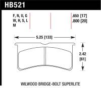 Hawk Performance - Hawk Performance kHB521N.800 Hawk HP+ Street Brake Pads - Image 4