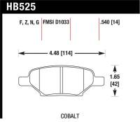 Hawk Performance - Hawk Performance kHB525F.540 Hawk HPS Street Brake Pads - Image 2