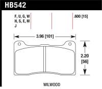 Hawk Performance - Hawk Performance kHB542F.600 Hawk HPS Street Brake Pads - Image 3