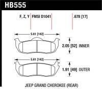 Hawk Performance - Hawk Performance kHB555Y.678 Hawk 06-10 Jeep Commander / 05-10 Grand Cherokee / 05-10 Armada / 04 Pathfinder / 04-10 Tital 5.6L / - Image 3
