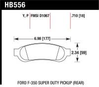 Hawk Performance - Hawk Performance kHB556P.710 Hawk Super Duty Street Brake Pads - Image 3