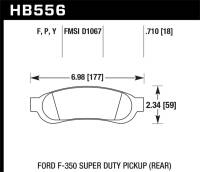 Hawk Performance - Hawk Performance kHB556P.710 Hawk Super Duty Street Brake Pads - Image 6
