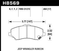 Hawk Performance - Hawk Performance kHB569F.650 Hawk HPS Street Brake Pads - Image 3