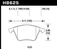 Hawk Performance - Hawk Performance kHB625F.760 Hawk HPS Street Brake Pads - Image 1