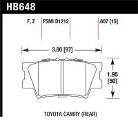 Hawk Performance - Hawk Performance kHB648F.607 Hawk HPS Street Brake Pads - Image 4