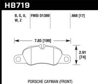 Hawk Performance - Hawk Performance kHB719U.668 Hawk 2014 Porsche Cayman DTC-70 Front Race Brake Pads - Image 4