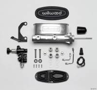 Wilwood - Wilwood 261-13271-P Wilwood HV Tandem M/C Kit w L/H Bracket & Prop Valve - 7/8in Bore Ball Burnished-W/Pushrod - Image 2