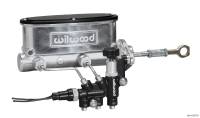 Wilwood - Wilwood 261-13272-P Wilwood HV Tandem M/C Kit w L/H Bracket & Prop Valve - 7/8in Bore Ball Burn.-W/Push - Image 1