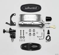 Wilwood - Wilwood 261-13272-P Wilwood HV Tandem M/C Kit w L/H Bracket & Prop Valve - 7/8in Bore Ball Burn.-W/Push - Image 2