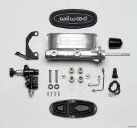 Wilwood - Wilwood 261-13626-P Wilwood HV Tandem M/C Kit w L/H Bracket & Prop Valve - 15/16in Bore Ball Burnished-W/Pushrod - Image 1