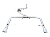 AWE Tuning - AWE Tuning 3015-22068 AWE Tuning 18-21 Volkswagen Jetta GLI Mk7 Track Exhaust - Chrome Silver Tips (Fits High-Flow DP) - Image 4