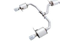 AWE Tuning - AWE Tuning 3015-22070 AWE Tuning 18-21 Volkswagen Jetta GLI Mk7 Touring Exhaust - Chrome Silver Tips (Fits High-Flow DP) - Image 3
