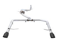 AWE Tuning - AWE Tuning 3015-23060 AWE Tuning 18-21 Volkswagen Jetta GLI Mk7 Track Exhaust - Diamond Black Tips (Fits High-Flow DP) - Image 1