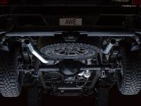 AWE Tuning - AWE Tuning 3015-31972 AWE Tuning 22-23 GMC Sierra 1500 AT4X 6.2L 0FG Catback Split Dual (Flat Bumper) - Bashguard(No Tips) - Image 4