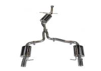 AWE Tuning - AWE Tuning 3015-32022 AWE Tuning Audi B8 A5 2.0T Touring Edition Exhaust - Dual Outlet Polished Silver Tips - Image 1