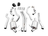 AWE Tuning - AWE Tuning 3015-33114 AWE Tuning Audi B9 RS 5 Sportback Touring Edition Exhaust-Non Resonated- Diamond Black RS Style Tips - Image 7